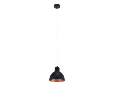 Suspension métal noir TRURO 1 E27 1X60W