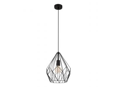 Suspension métal noir CARLTON D31CM E27 1X60W