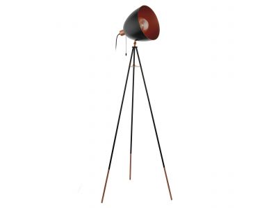 Lampadaire métal noir CHESTER E27 1X60W