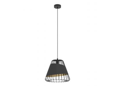 Suspension métal noir AUSTELL D36CM E27 1X60W