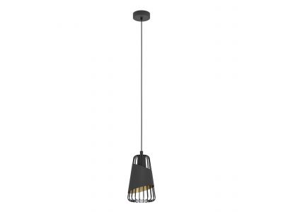 Suspension métal noir AUSTELL D16,5CM E27 1X60W