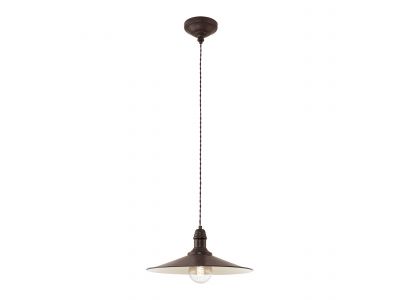 Suspension métal marron STOCKBURY E27 1X60W