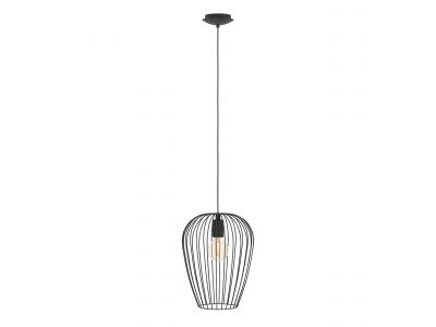 Suspension métal noir NEWTOWN E27 1X60W