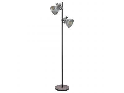 Lampadaire métal gris BARNSTAPLE E27 2X40W