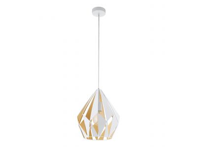 Suspension métal blanc CARLTON 1 E27 1X60W