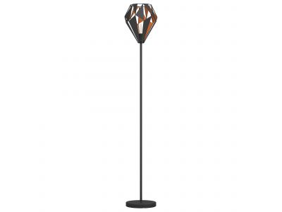 Lampadaire métal noir/cuivre CARLTON 1 E27 1X60W