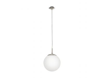 Suspension verre blanc RONDO E27 1X60W