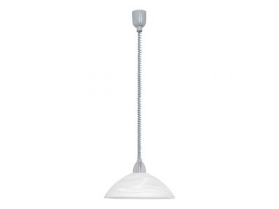 Suspension verre gris LORD 2 E27 1X60W