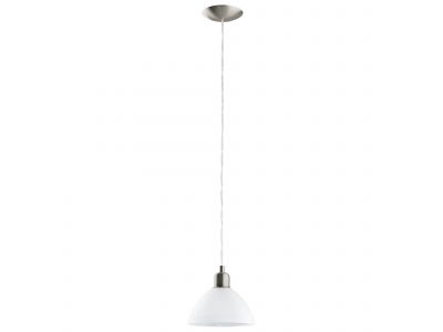 Suspension verre nickel BRENDA E27 1X60W