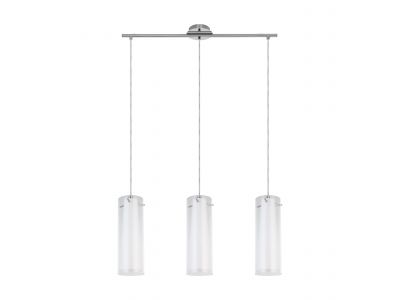 Suspension verre blanc PINTO E27 3X40W