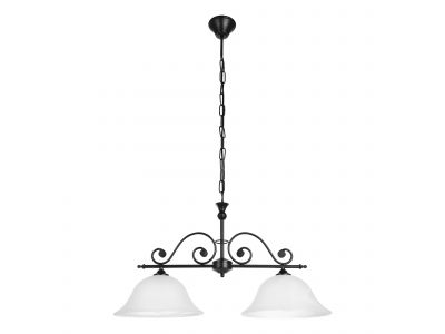 Suspension métal noir MURCIA E27 2X60W