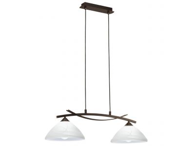 Lustre métal marron VINOVO E27 2X60W