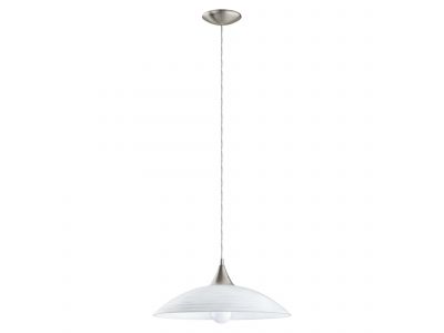 Suspension verre blanc LAZOLO E27 1X60W