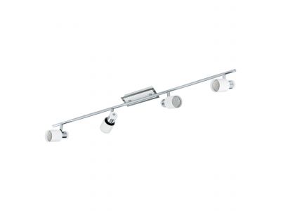 Spot de plafond réglette/plaf métal argenté DAVIDA GU10 4X4,6W