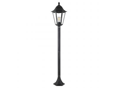 Lampadaire extérieur métal noir NAVEDO H120CM E27 1X60W