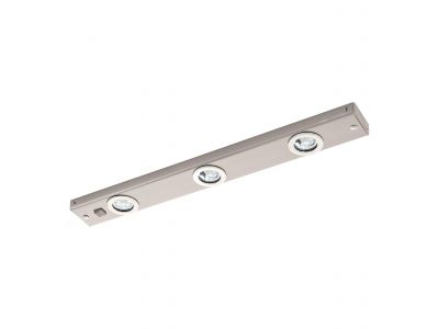 Plafonnier métal nickel KOB LED LED INT 3X2,3W