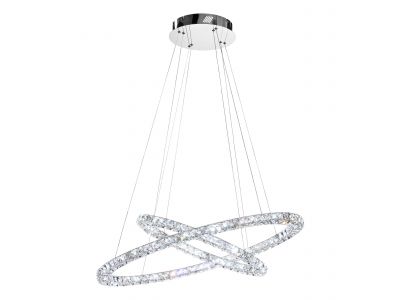 Suspension métal argenté TONERIA LED INT 1X35,7W