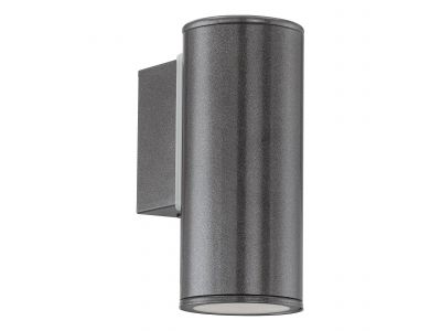 Applique extÃ©rieure mÃ©tal anthracite RIGA GU10 1X2,8W