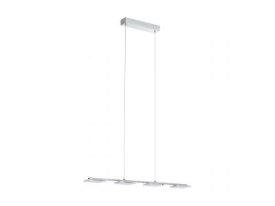 Suspension métal argenté CARTAMA L78CM LED INT 4X4,6W