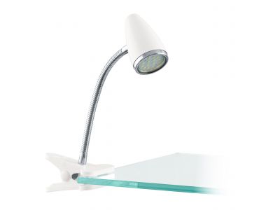 Lampe de bureau plastique blanc RICCIO 1 GU10 1X2,8W