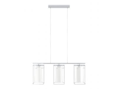 Suspension verre blanc LONCINO 1 E27 3X60W