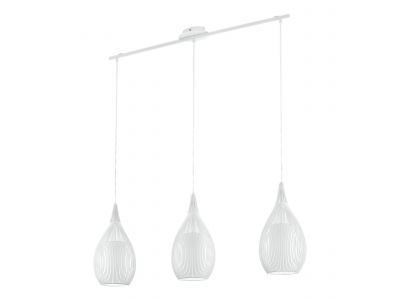 Suspension métal blanc RAZONI E27 3X60W