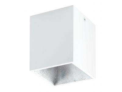 Plafonnier plastique blanc POLASSO carré LED INT 3X3,3W