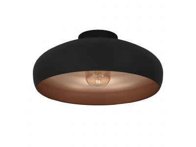 Plafonnier métal noir/cuivre MOGANO E27 1X60W