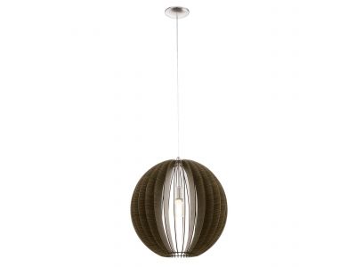 Suspension bois marron COSSANO D50CM E27 1X60W