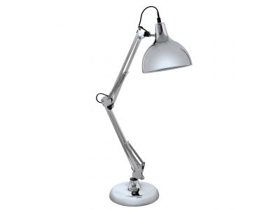 Lampe de bureau métal argenté BORGILLIO E27 1X40W