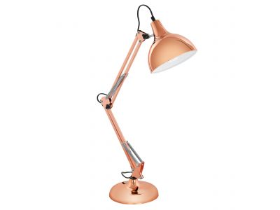 Lampe de bureau métal cuivre BORGILLIO E27 1X40W