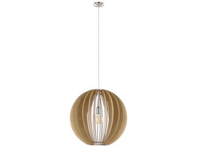 Suspension bois naturel COSSANO D50CM E27 1X60W