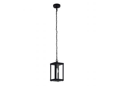 Suspension extÃ©rieure mÃ©tal noir ALAMONTE 1 E27 1X60W