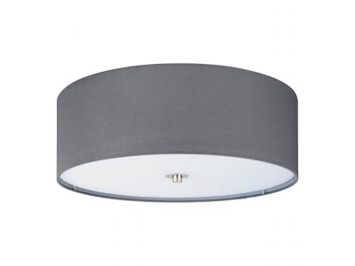 Plafonnier tissu gris PASTERI D47,5CM E27 3X25W