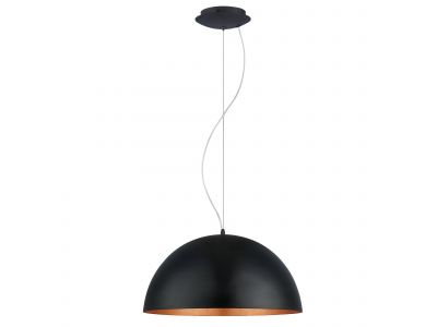 Suspension métal noir GAETANO 1 D53CM E27 1X60W