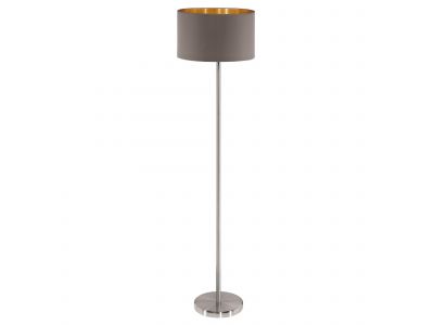 Lampadaire tissu marron MASERLO E27 1X60W