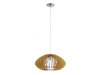 Suspension bois naturel COSSANO 2 D50CM E27 1X60W