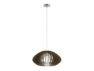 Suspension bois marron COSSANO 2 D50CM E27 1X60W