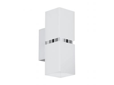 Applique murale métal blanc PASSA GU10 2X3W