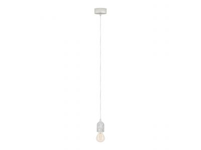 Suspension métal gris SILVARES E27 1X60W