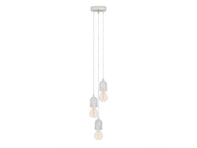 Suspension métal gris SILVARES E27 3X60W