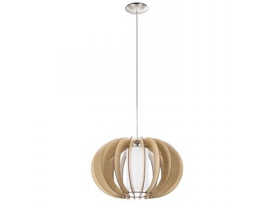 Suspension bois naturel STELLATO 1 E27 1X60W