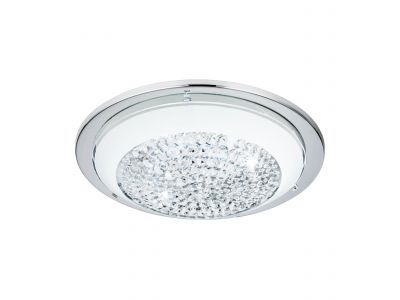 Plafonnier métal argenté ACOLLA LED INT 3X3,6W