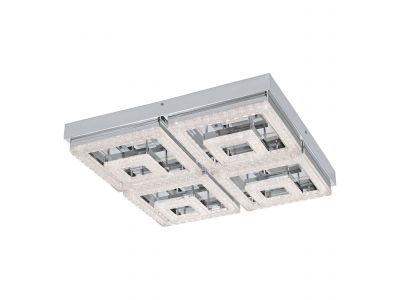 Plafonnier métal argenté FRADELO LED INT 1X46,5W