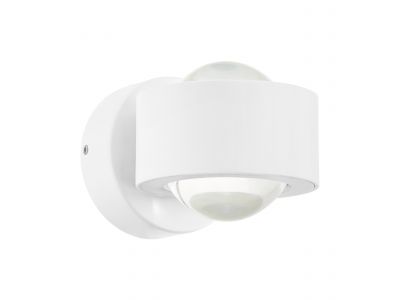 Applique murale métal blanc ONO 2 LED INT 2X2,5W