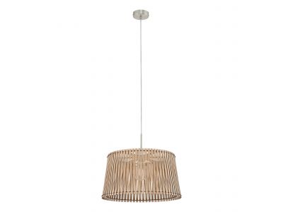 Suspension bois naturel SENDERO E27 1X60W