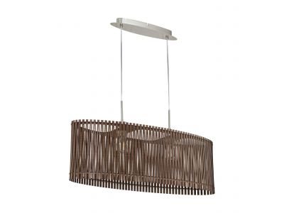 Suspension bois marron SENDERO E27 2X60W