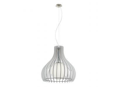 Suspension bois blanc TINDORI E27 1X60W