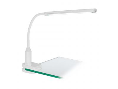 Lampe de bureau en plastique blanc LAROA H27,5CM LED INT 4,2W