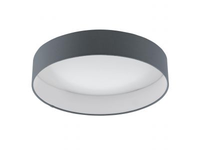 Plafonnier tissu gris PALOMARO 1 LED INT 1X18W